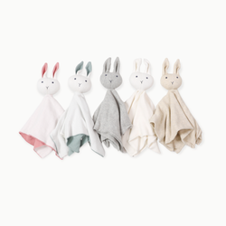 Image of Bunny -Organic Baby Lovey Security Knit Blanket Cuddle Cloth