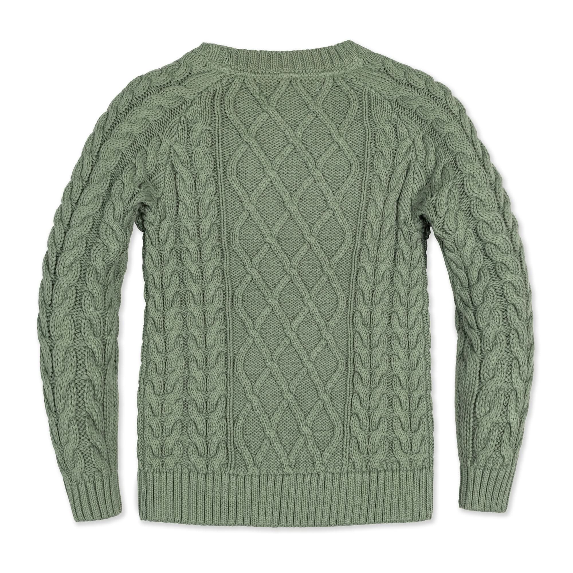 Organic Raglan Fisherman Sweater