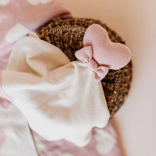 Viverano Organics - Heart - Organic Baby Lovey Security Blanket