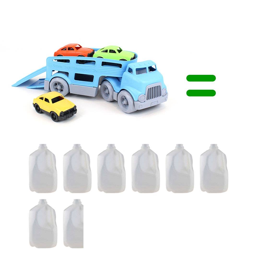 Image of Green Toys - Car Carrier w/ 3 Mini Cars