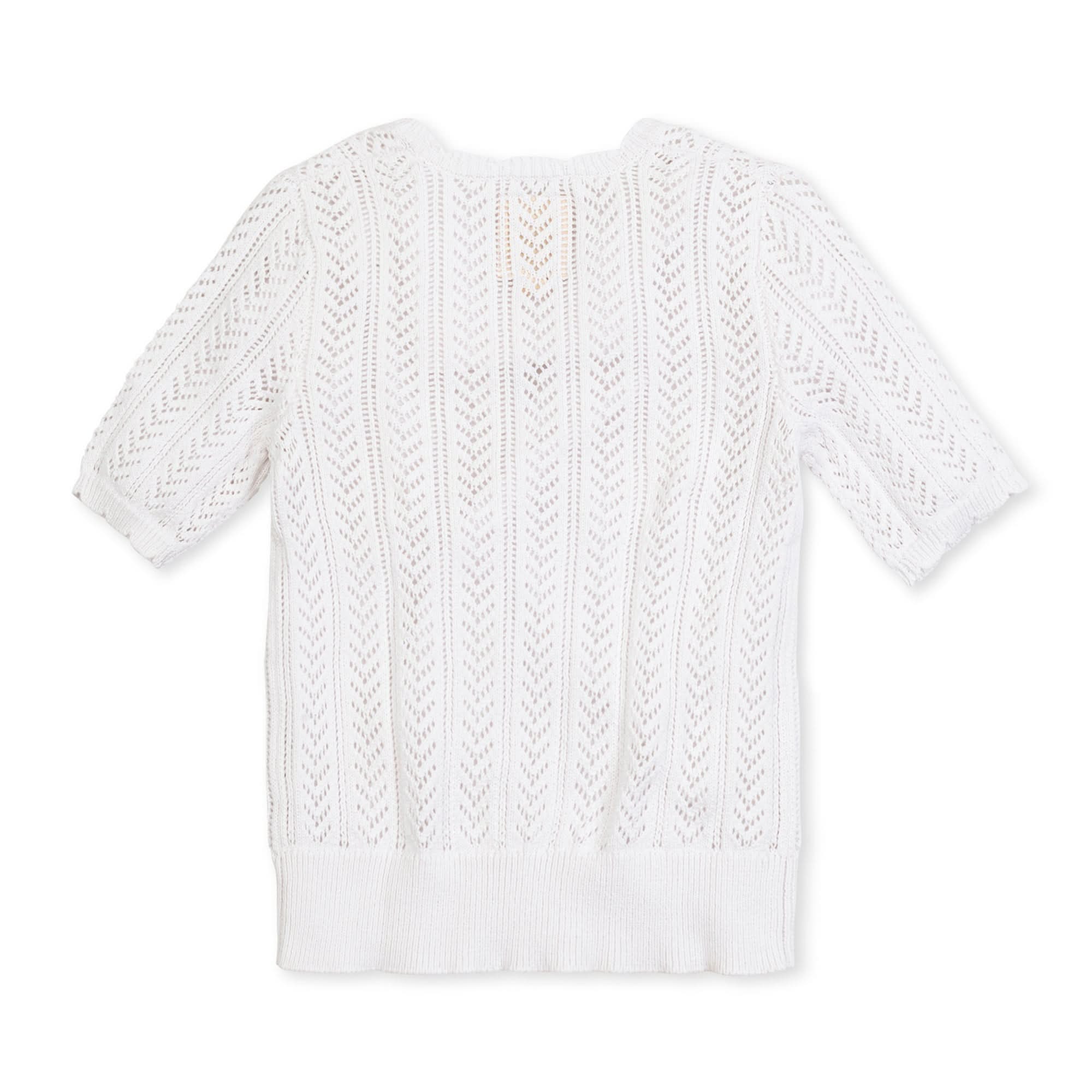 Image of Hope and Henry - V-Neck Pointelle Sweater