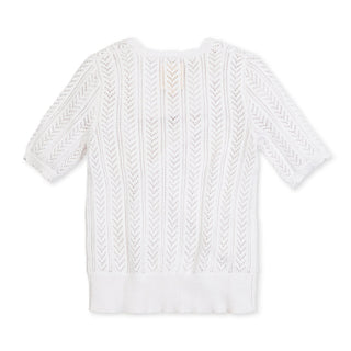 Hope and Henry - V-Neck Pointelle Sweater