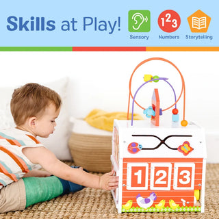 Melissa & Doug First Play Slide, Sort, & Roll Activity Barn