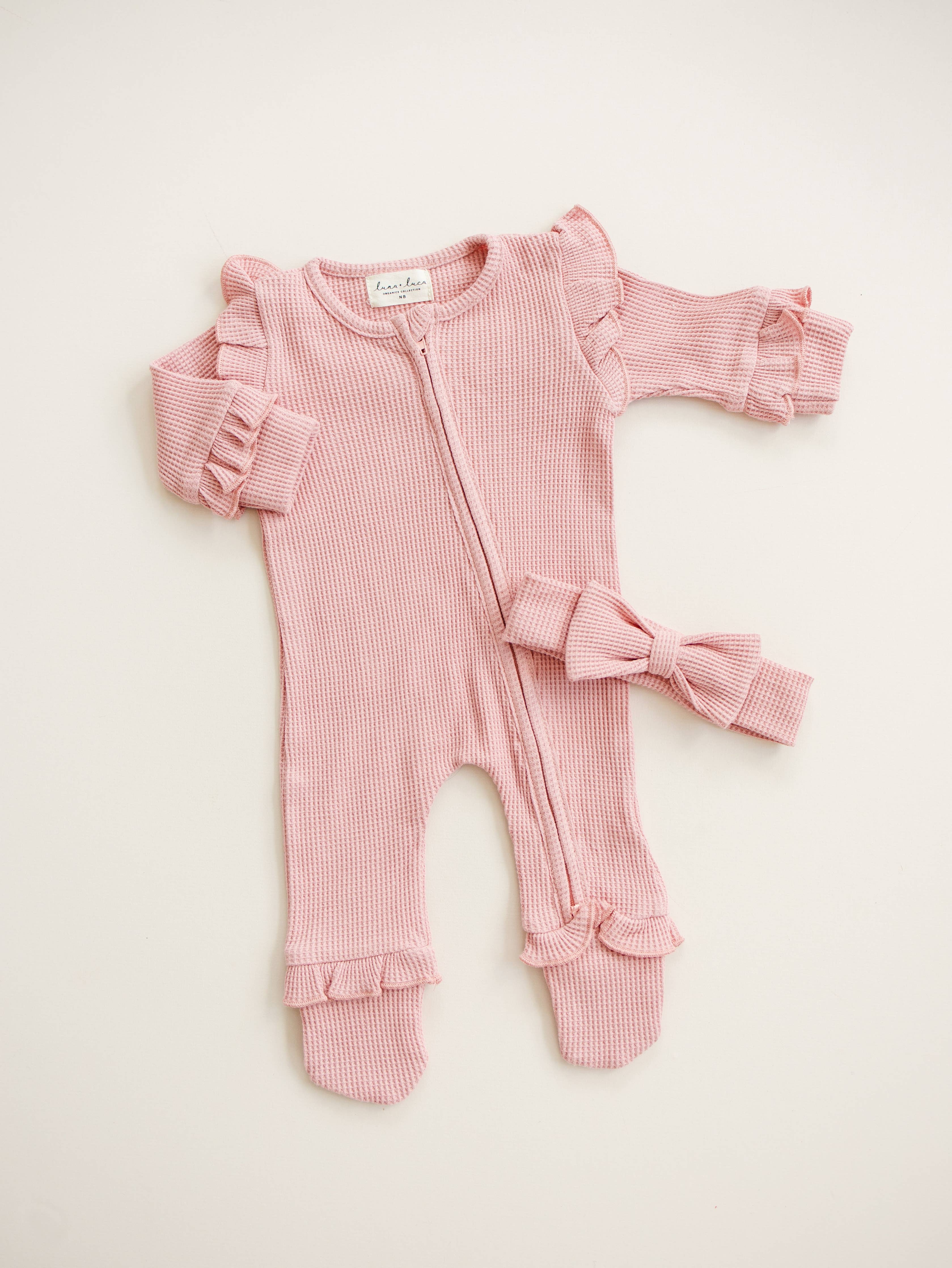 Image of Ruffle Waffle Set - Dusty Rose