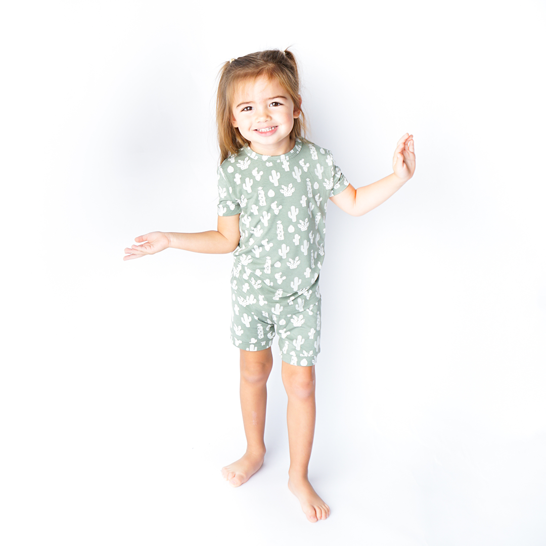 Emerson and Friends - Stay Sharp Bamboo Short Sleeve Kids Pajama Shorts Set: 6-7T
