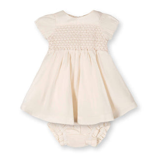 Hope and Henry - Organic Smocked Puff Sleeve Dress