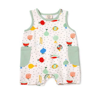 Veggie Side Pocket Baby Romper