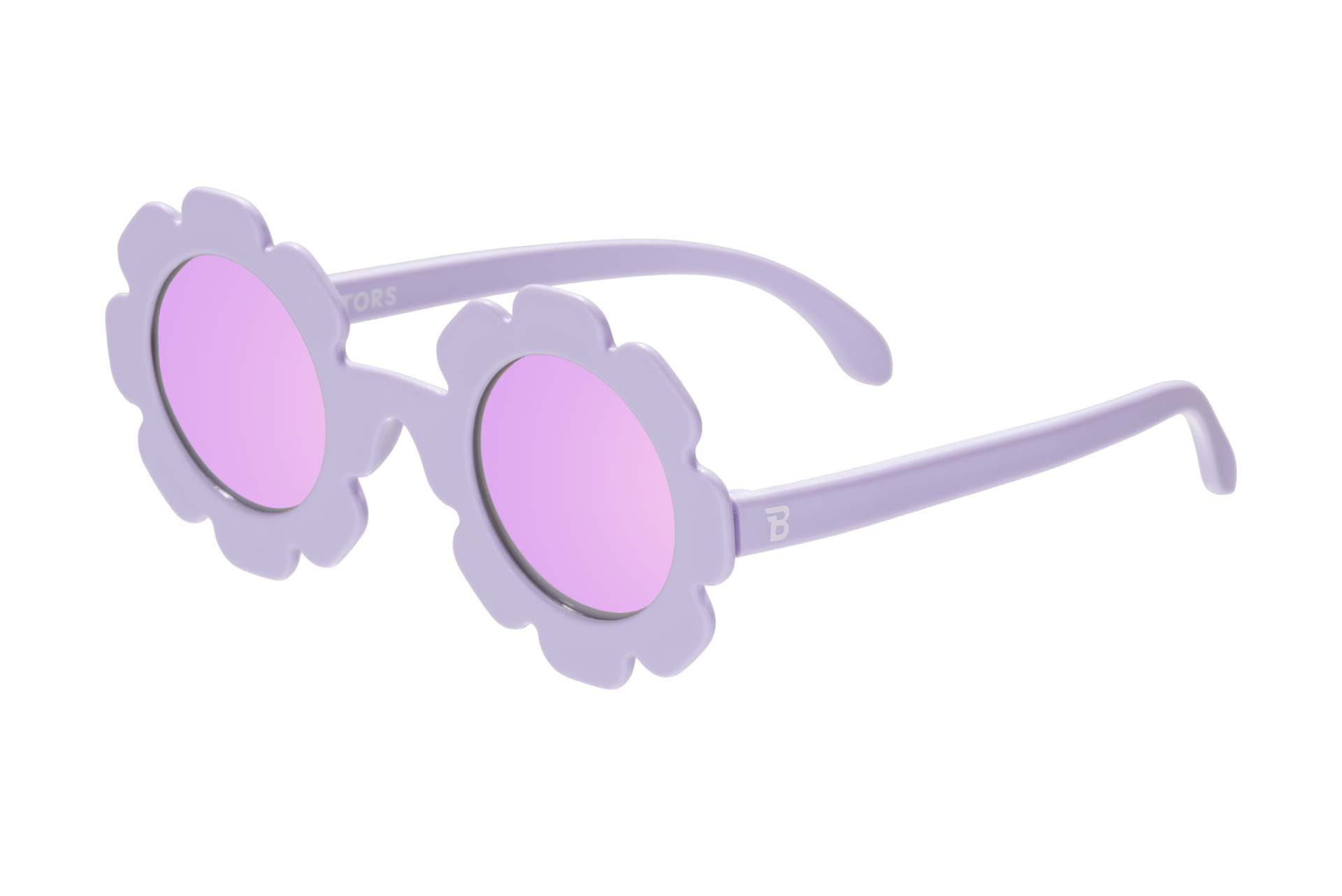 Babiators - Iris Polarized Flower Sunglasses with Mirrored Lens: Ages 6+ Peachy Keen