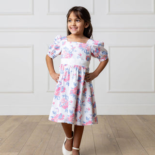 Hope and Henry - Organic Puff Sleeve Party Dress