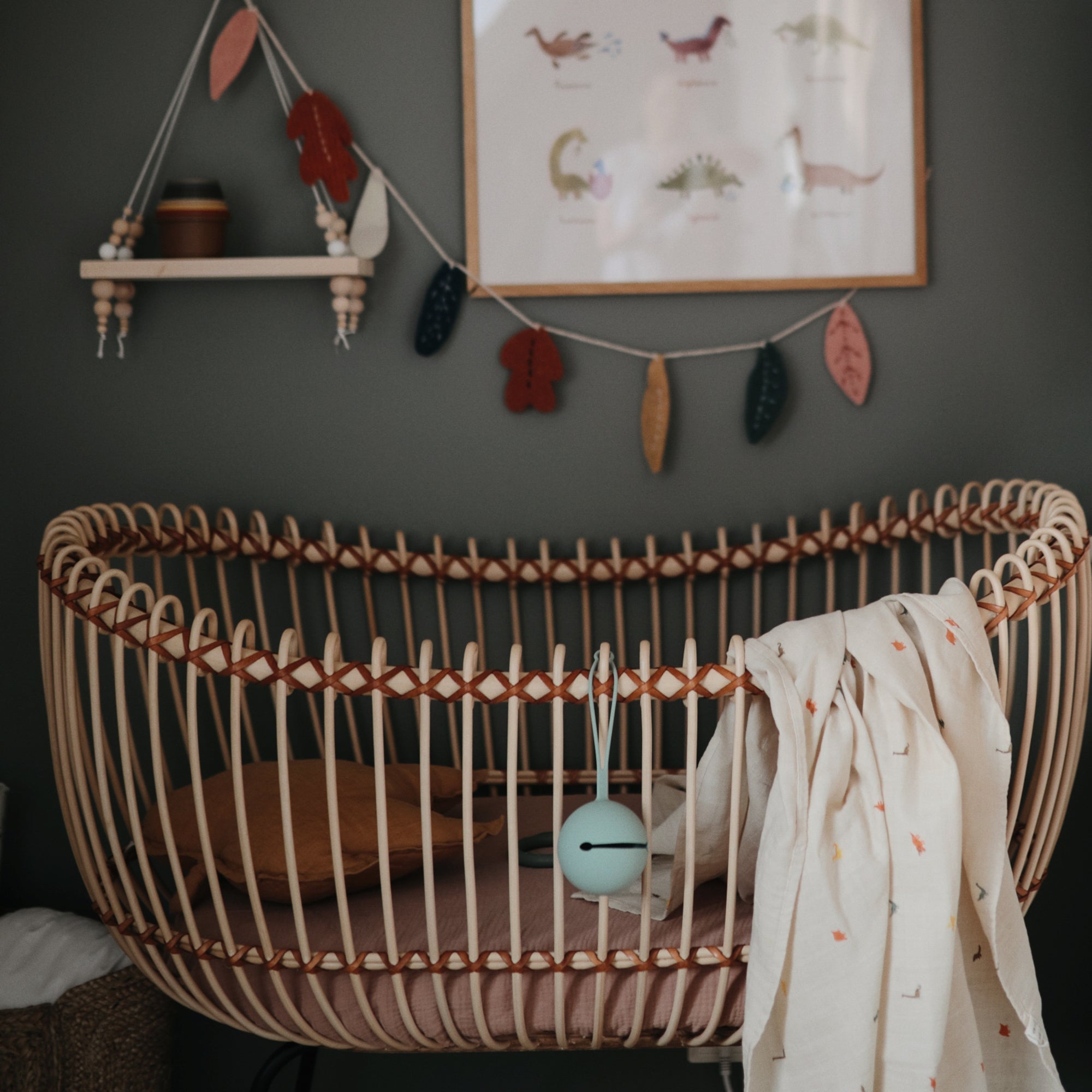 Image of Organic Cotton Muslin Swaddle Blanket