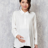 Sweet Mommy: Collared Maternity Blouse