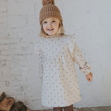 Baby Polka Dots Dress - Sand