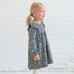 Image of Colored Organics - Mika Ruffle Long Sleeve Dress