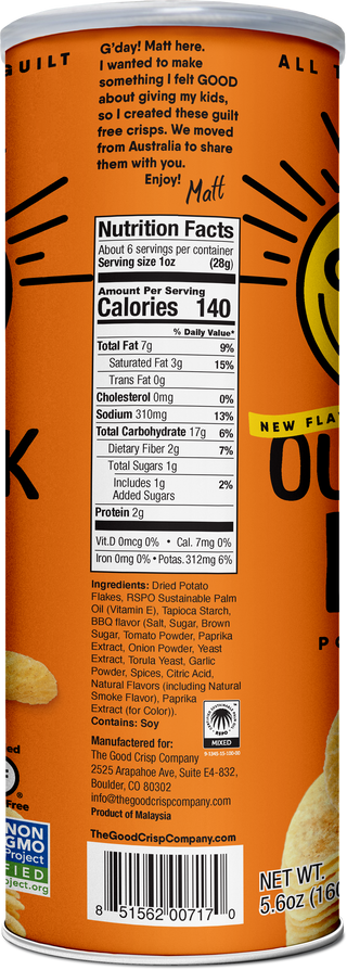 The Good Crisp Company - Outback BBQ Chips