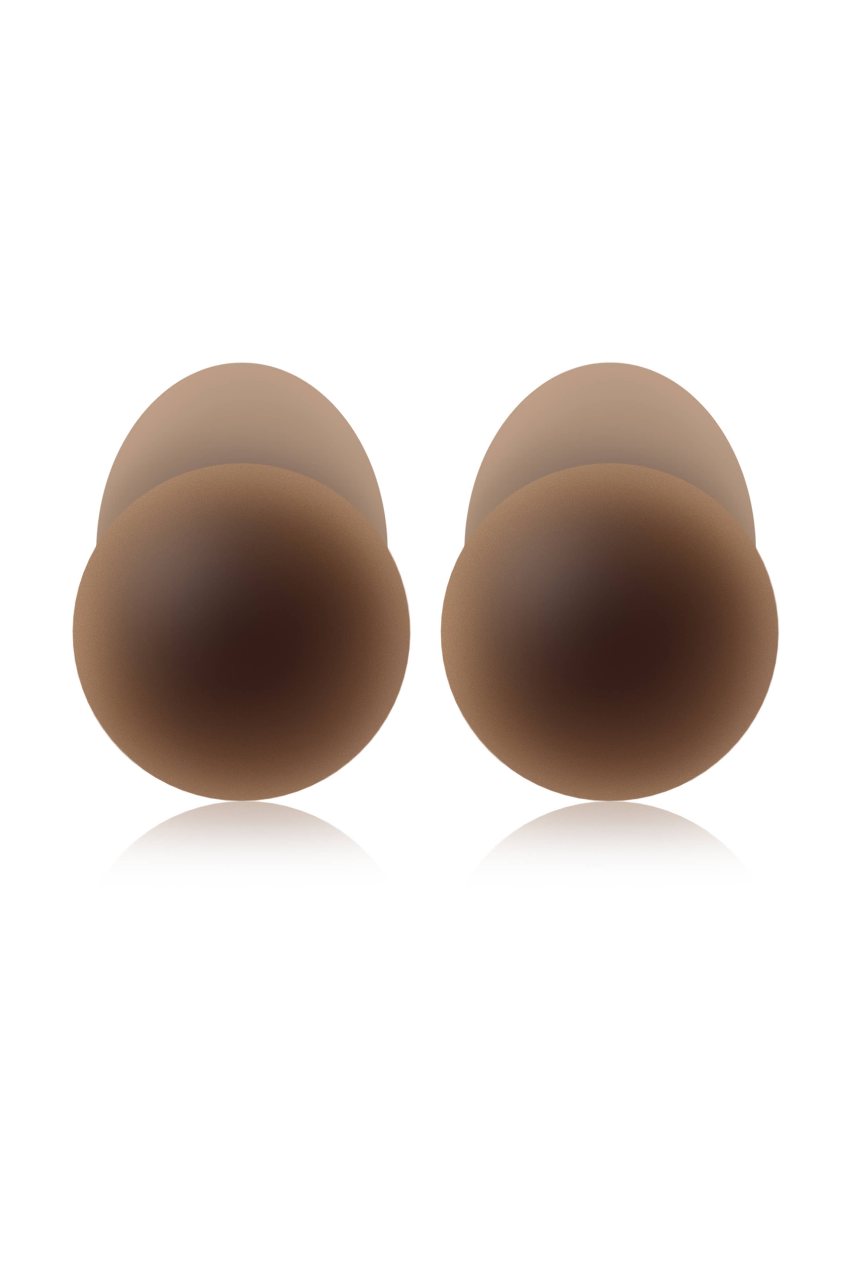 NOOD - No-Show Extra Lift | Reusable Adhesive Lifting Nipple Covers: 4.75in. / No 7 Bronze