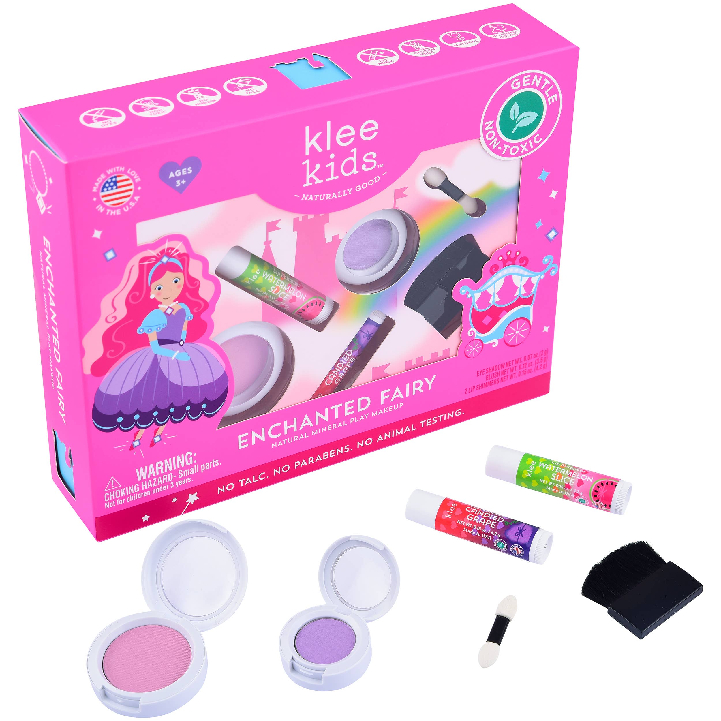 Klee Kids Natural Play Makeup 4-PC Kit: Crystal Palace Fairy
