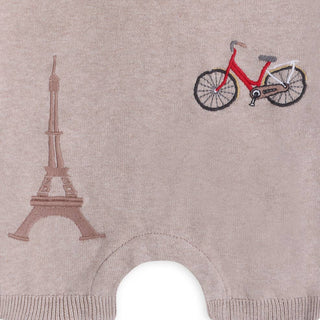 Viverano Organics - Paris Embroidered Baby Knit Romper (Organic Cotton)
