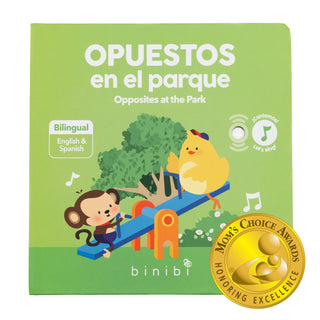 Binibi - Bilingual Music Book About Opposites: Opuestos en el parque
