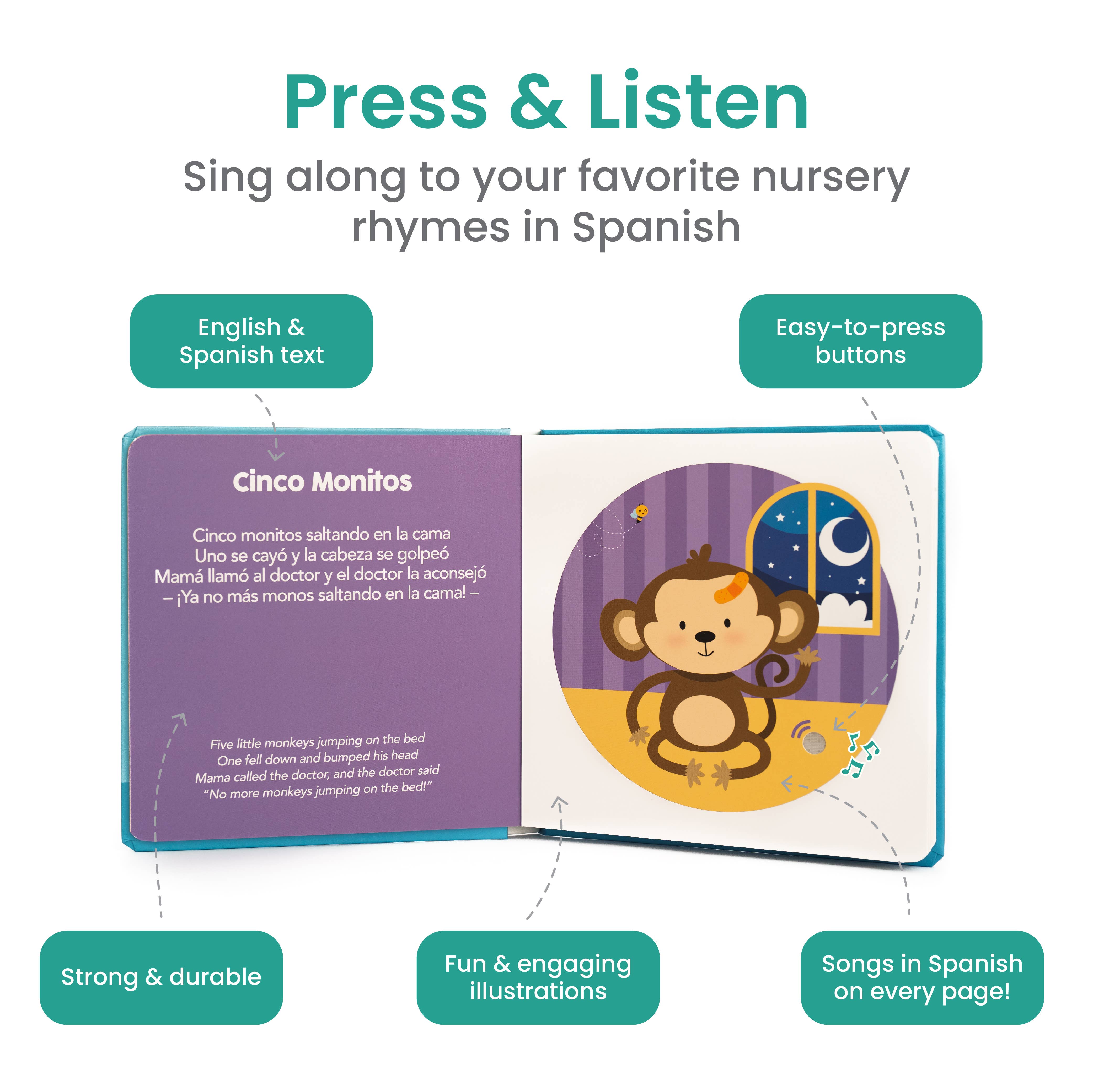Image of Bilingual Musical Book: Spanish Nursery Rhymes