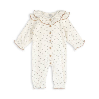 Viverano Organics - Ditsy Hearts Baby Jumpsuit (Organic Jersey)