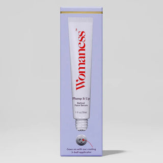 Womaness - Plump It Up - Gentle Retinol Face Serum with Rollerball: 1 oz