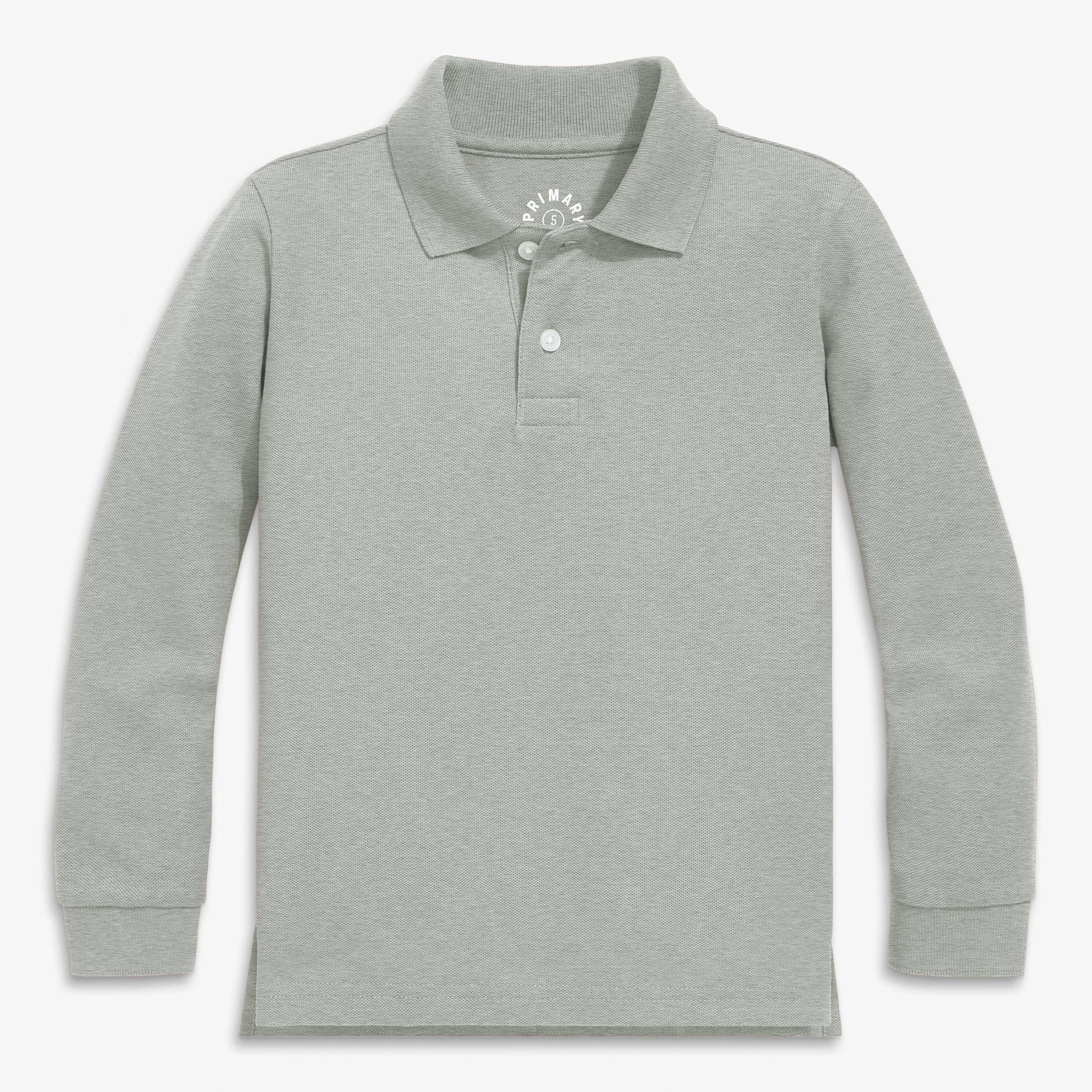 Primary - Long sleeve pique polo