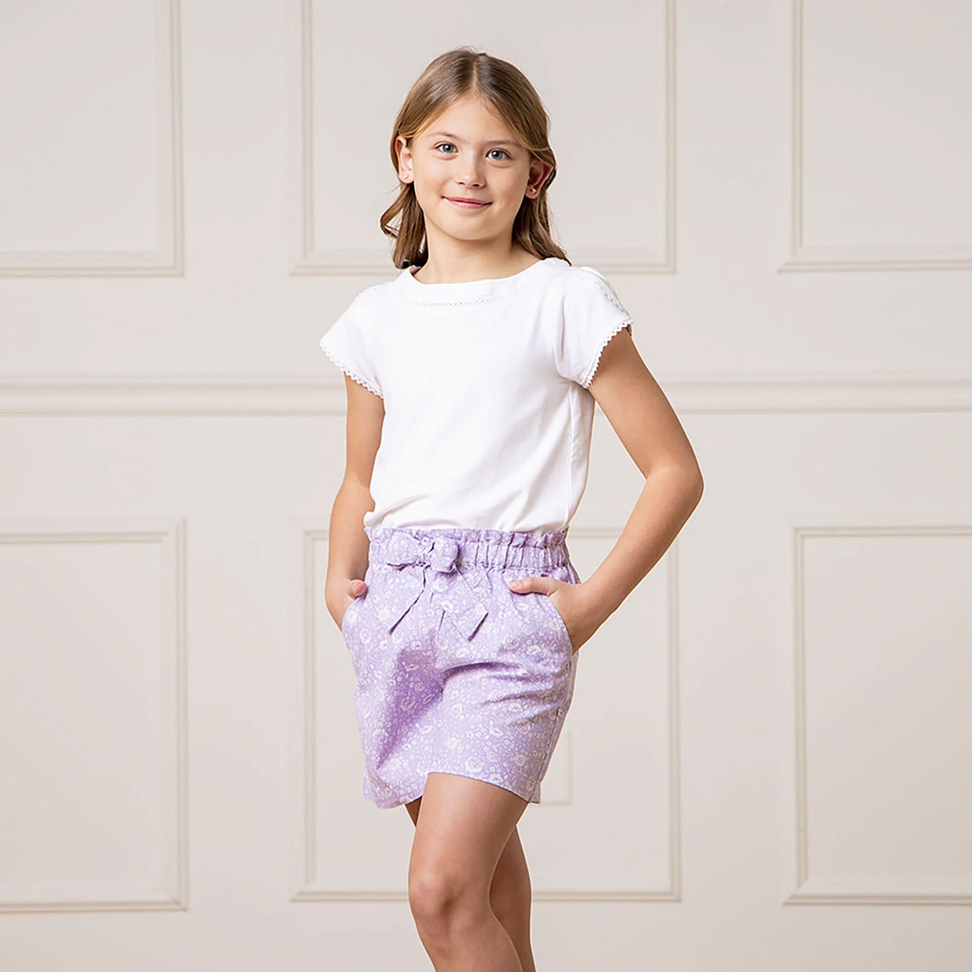 Hope and Henry - Linen Pull-On Paperbag Shorts