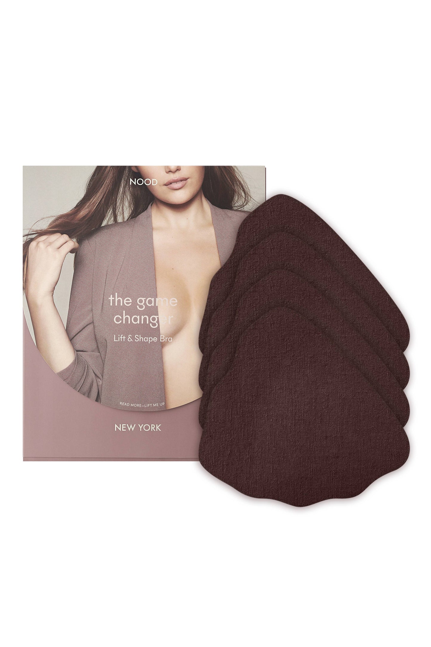 NOOD - Game Changer | Lift & Shape Adhesive Hemp Bra: No 5 Soft Tan / 4