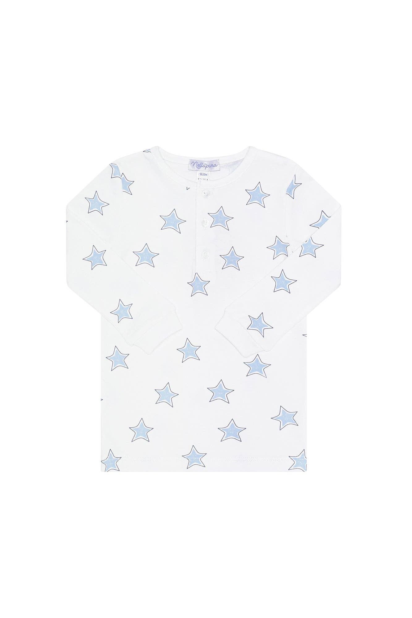 Image of Blue Stars Print Pajama