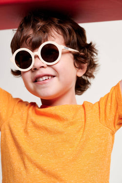 Image of Babiators - Sweet Cream Euro Round Kids Sunglasses with Amber Lens