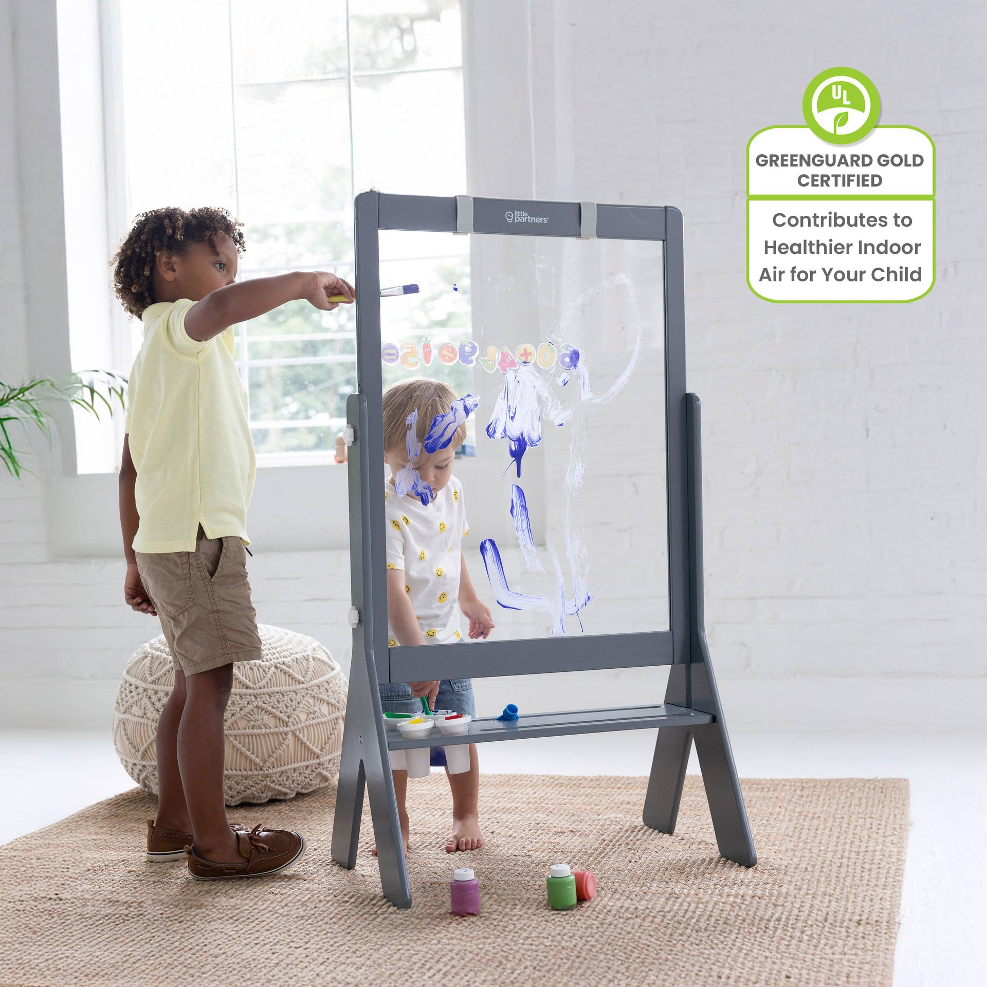 Little Partners - Peek-A-Boo Art Easel - Transparent Art Easel