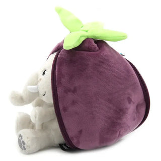 Velvet the elephant/eggplant Soft Toy