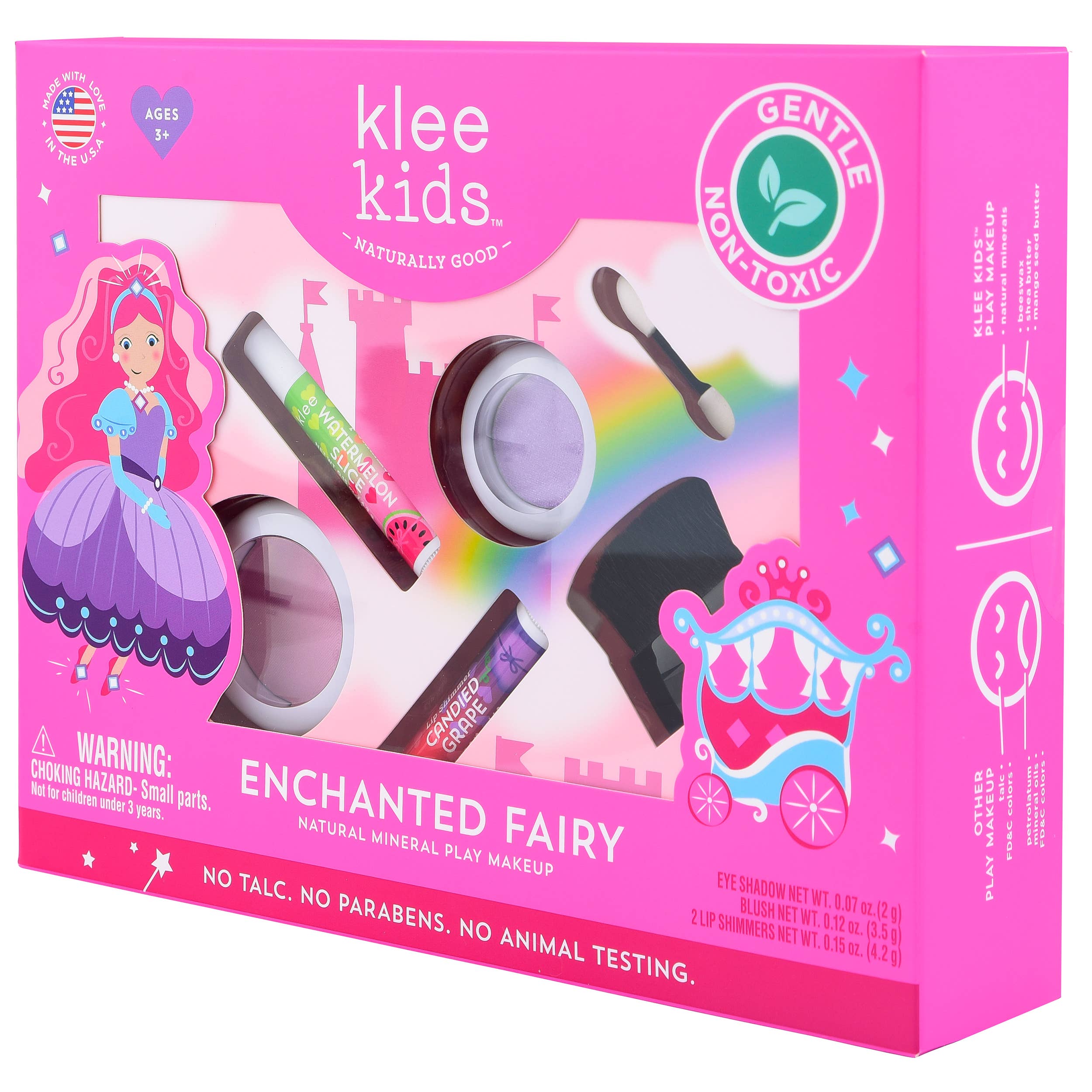 Klee Kids Natural Play Makeup 4-PC Kit: Crystal Palace Fairy