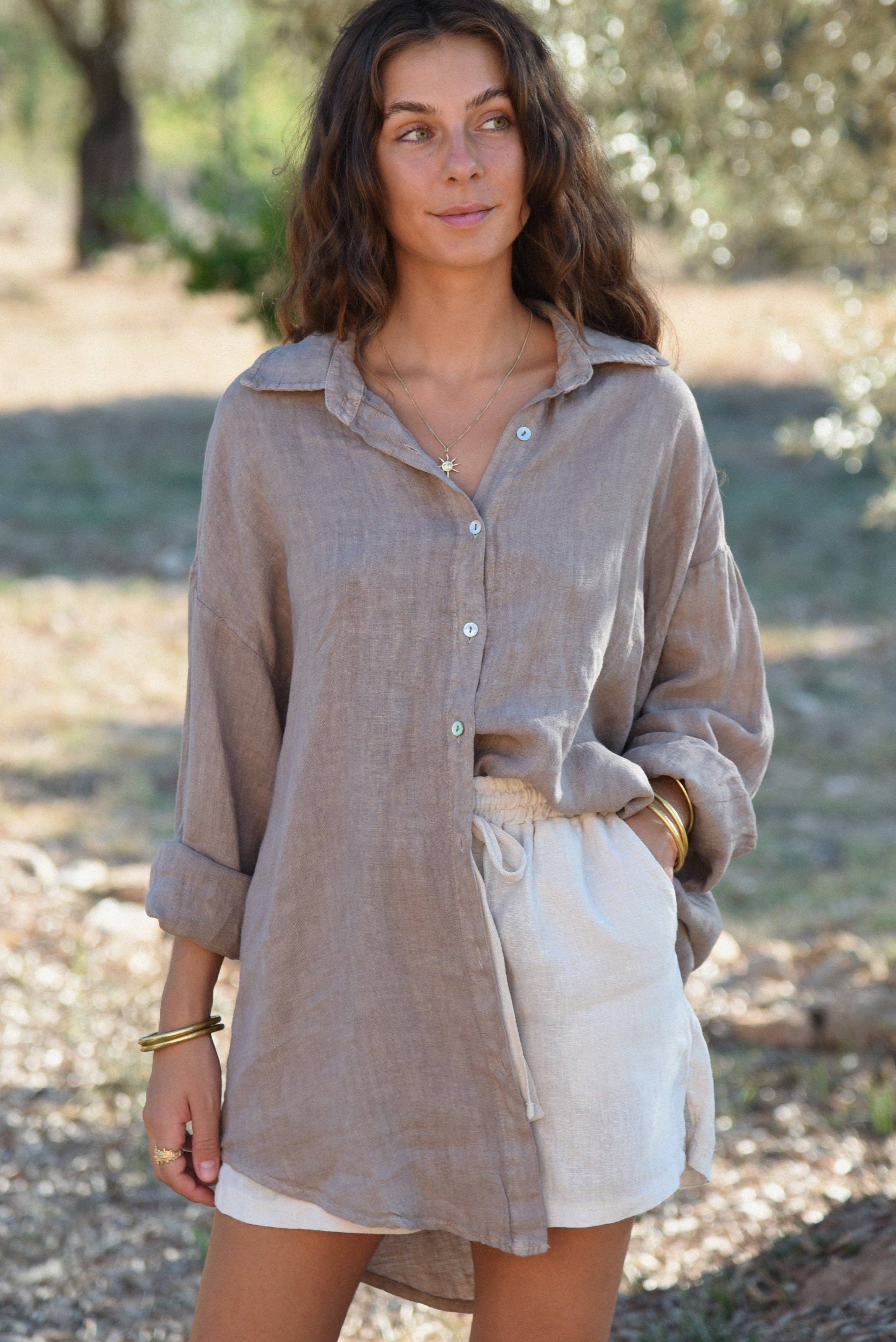 Image of The Palma Shirt // Taupe