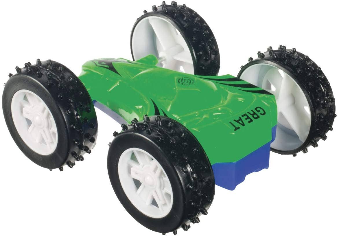 Toysmith - Flip Car, Friction Pull-Back, Action Packed, Indoor/Outdoor