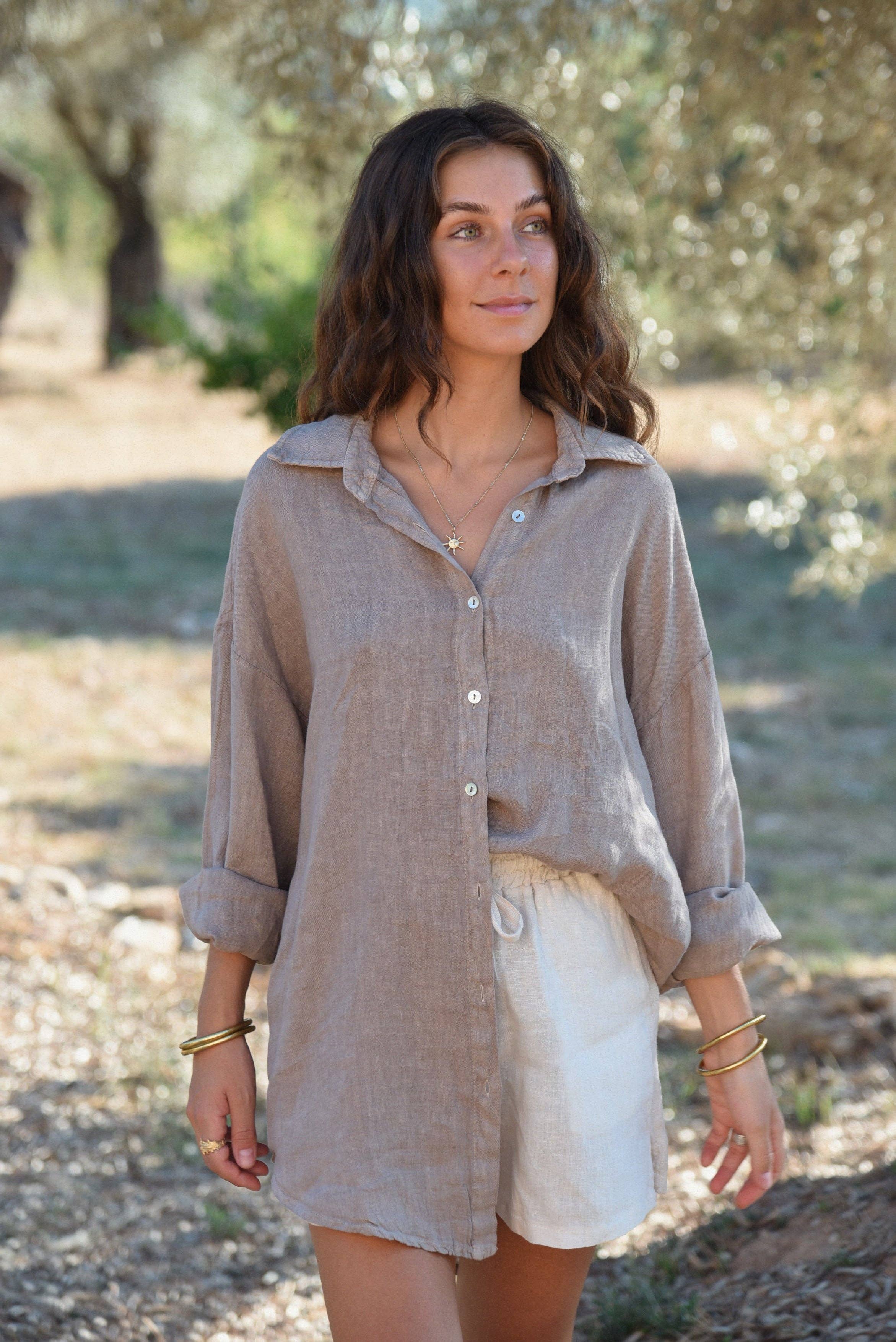 Image of The Palma Shirt // Taupe