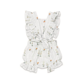 Bunny Ruffle Tie Back Short Romper