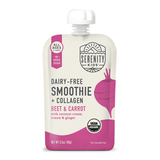 Serenity Kids Beet & Carrot Smoothie with Grass Fed Collagen Pouch