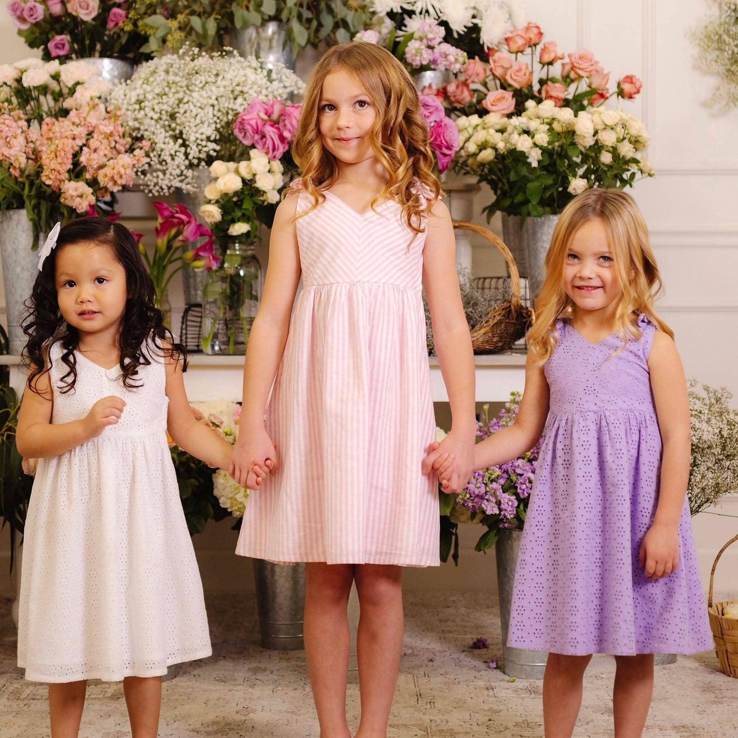 Hope and Henry - Bow Shoulder Organic Swing Dress - Baby