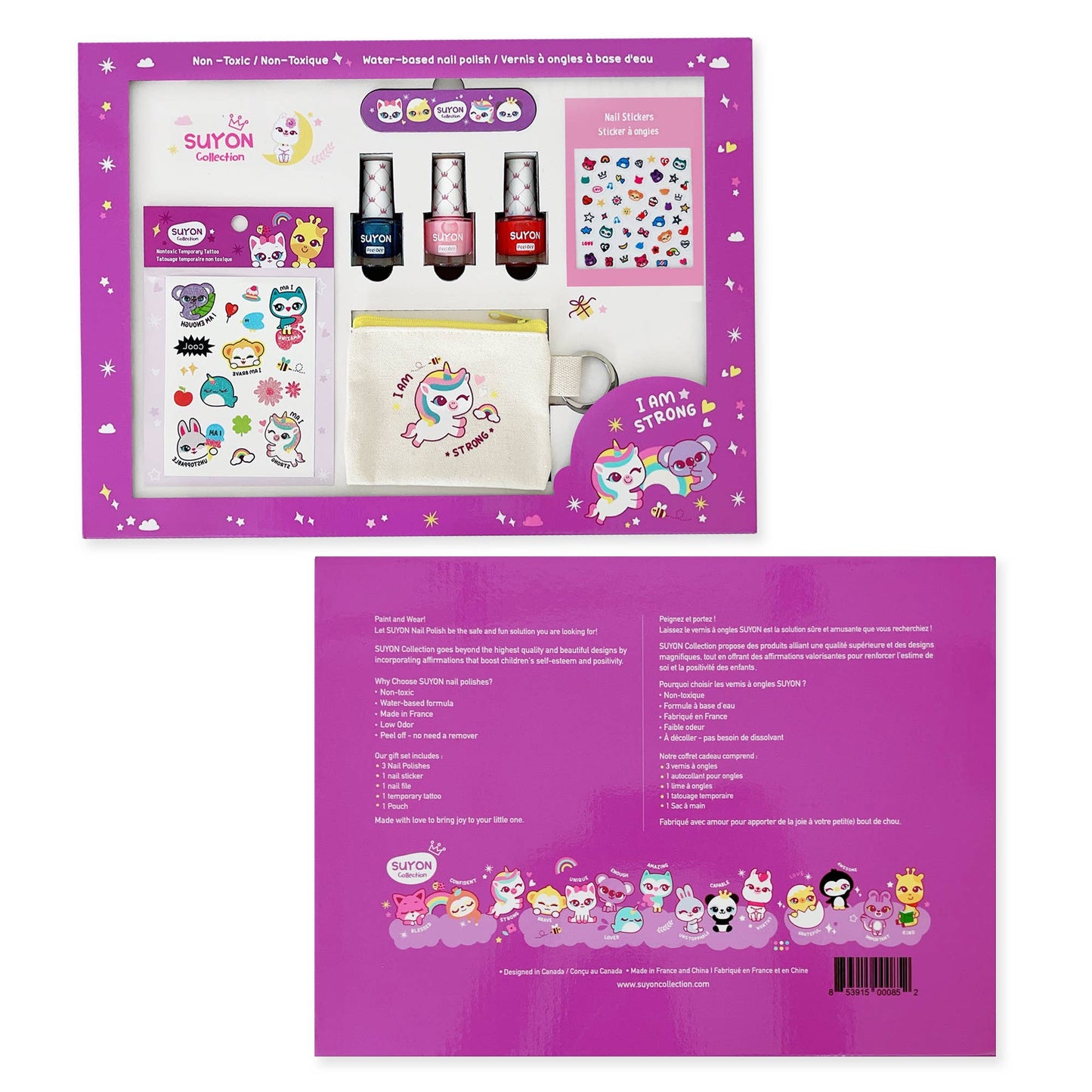 SUYON Collection - 3 nail polish gift set (Purple)