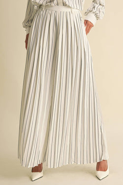 Image of Pleated Stripe Pants