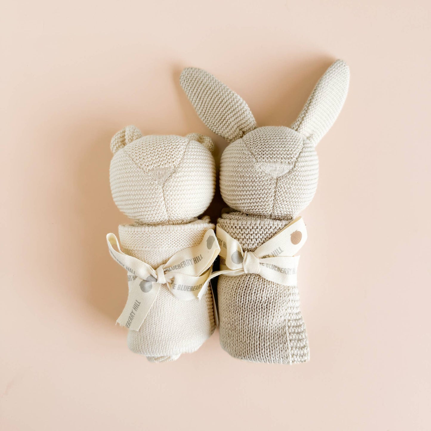 The Blueberry Hill - Bear Lovey Cream | Baby Gift Blanket Toy Spring Summer
