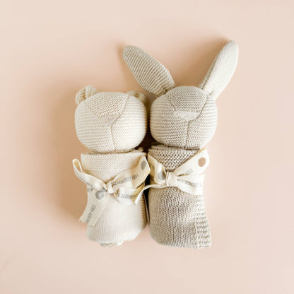 The Blueberry Hill - Bear Lovey Cream | Baby Gift Blanket Toy Spring Summer
