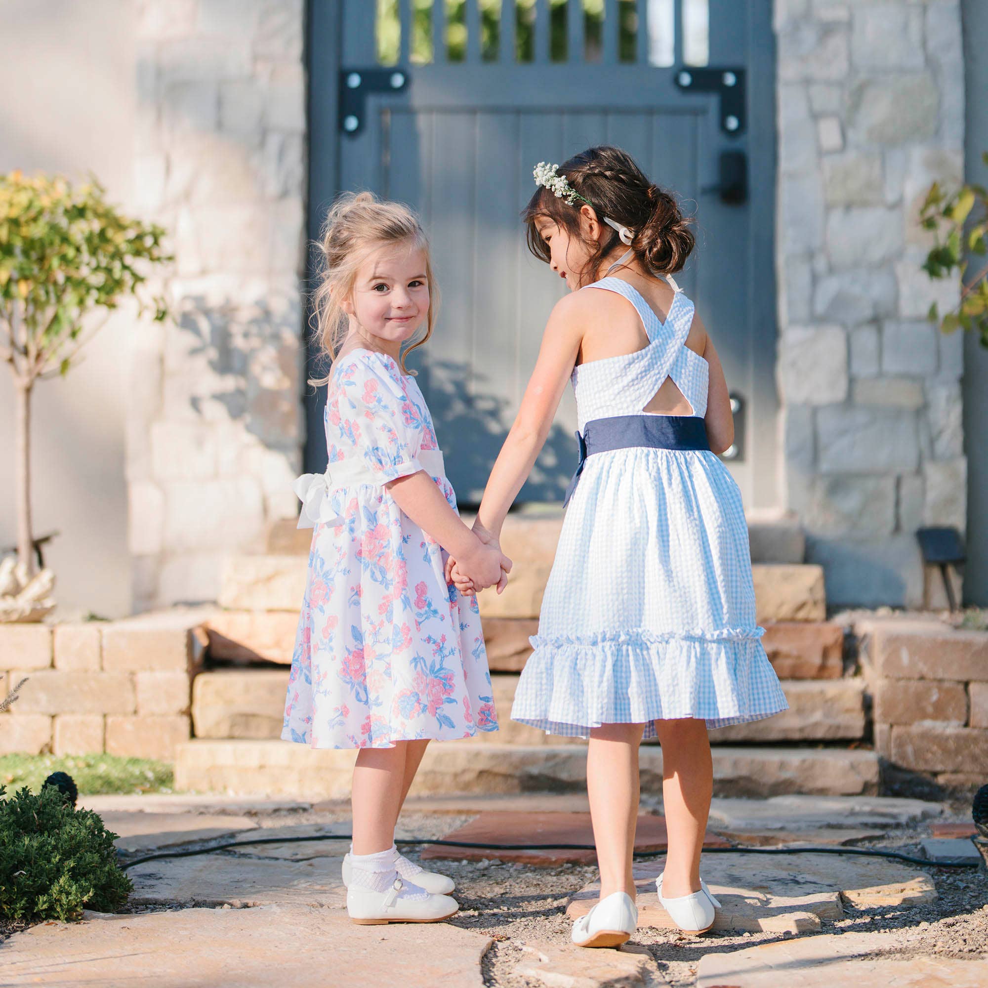 Image of Hope and Henry - Organic Puff Sleeve Party Dress
