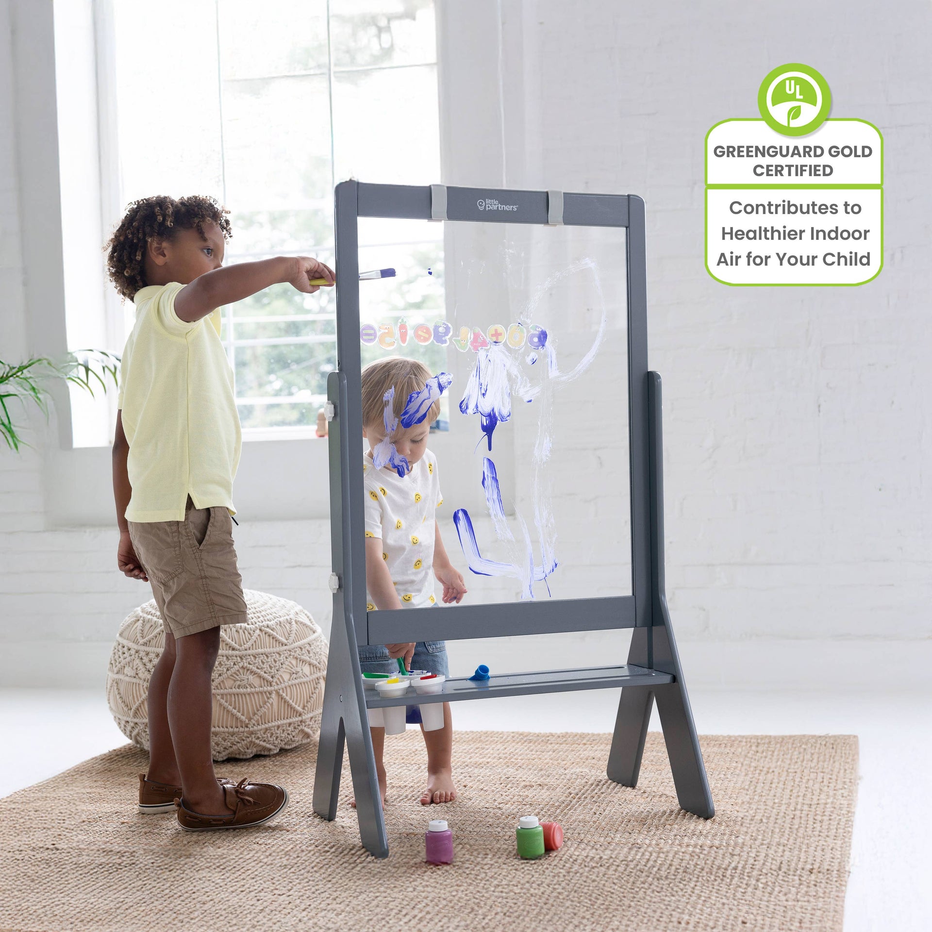 Little Partners - Peek-A-Boo Art Easel - Transparent Art Easel