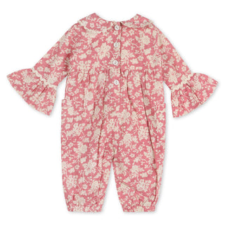 Viverano Organics - Beatrice Floral Baby Jumpsuit & Headband (Organic Cotton)