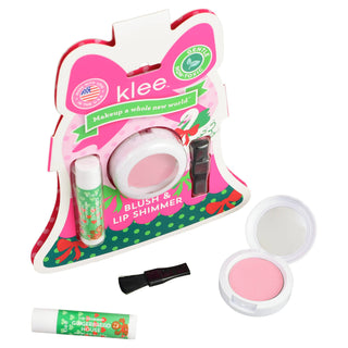 Klee Naturals - Tinsel Dream - Holiday Blush and Lip Shimmer Set: Garland Pop