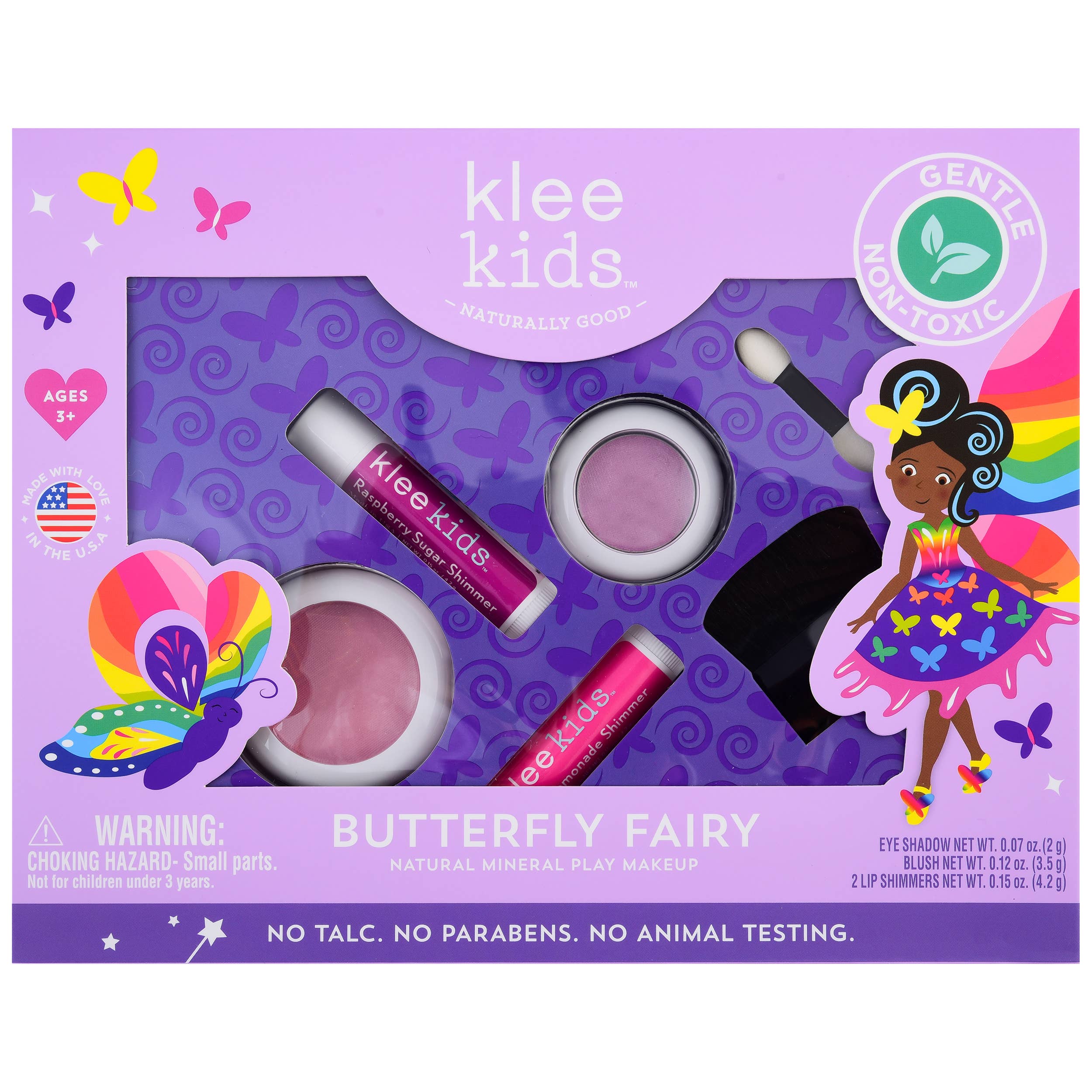 Image of Butterfly Fairy - Klee Kids Natural Play Makeup 4-PC Kit