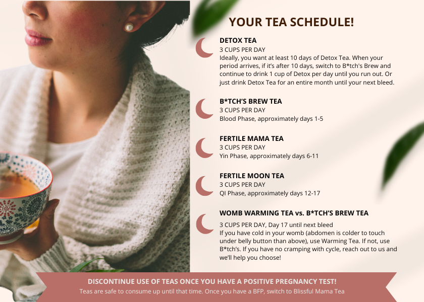 Image of 3 Month's Supply of Fertility Teas Bundle