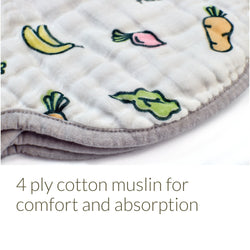 Image of 2-in-1 Non-Slip Burp Cloth and Bib